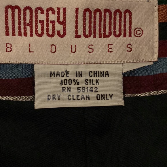Maggie London silk stripe jacket - size Medium - Picture 5 of 9